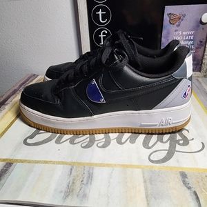 Nike Air Force 1 07 LV8 NBA AF1 Black White Rubber Men Casual Shoes CT2298-001